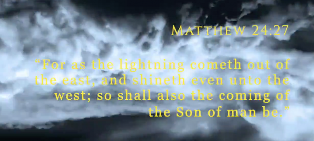 Matthew 24:27 Coming of the Son