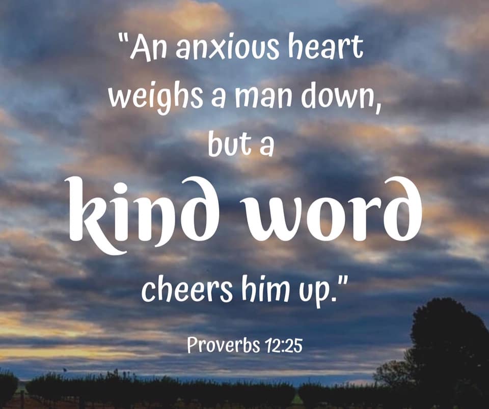 Proverbs 12:25 Kind Words